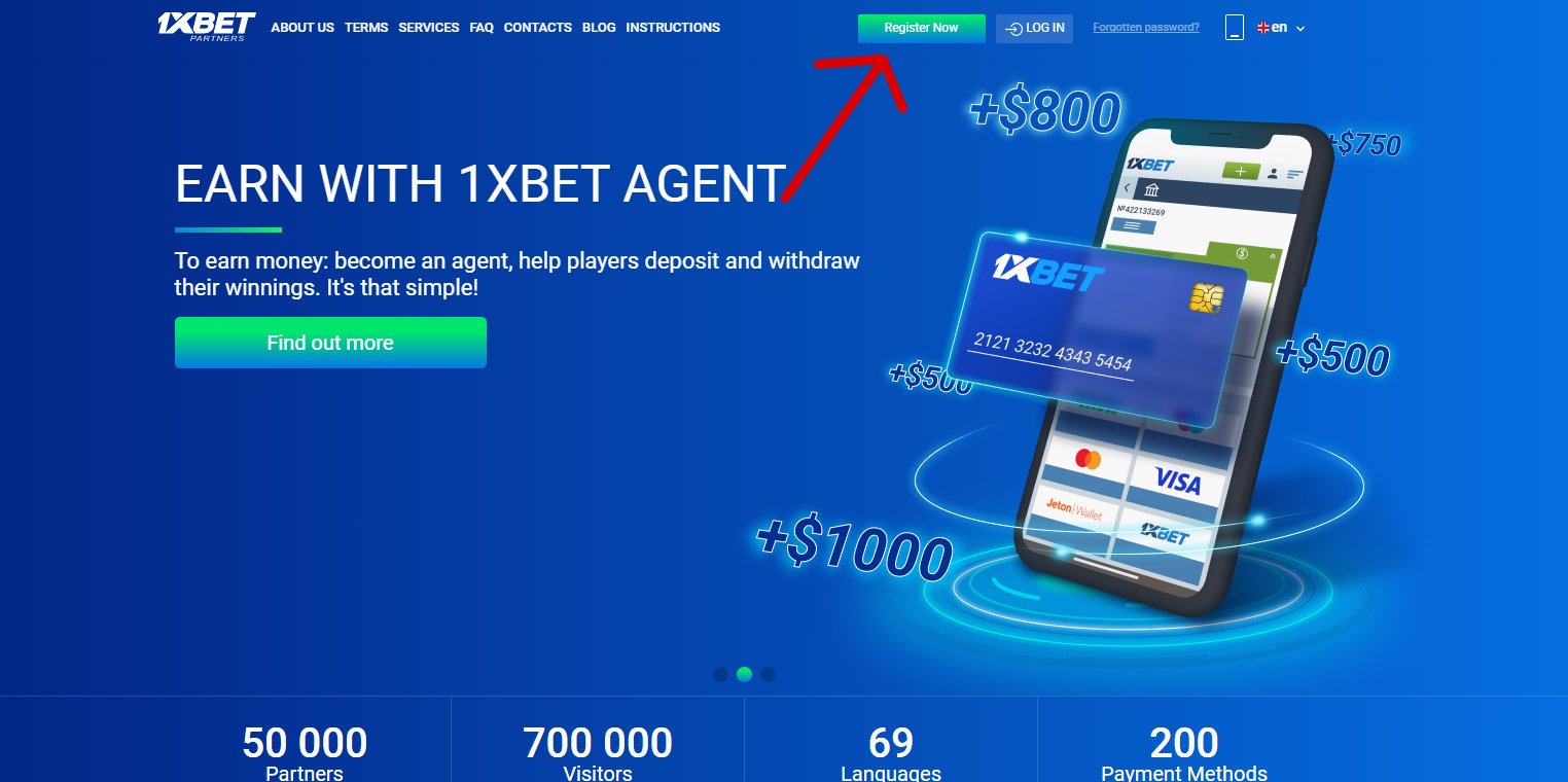 1Xbet Affiliate Registration