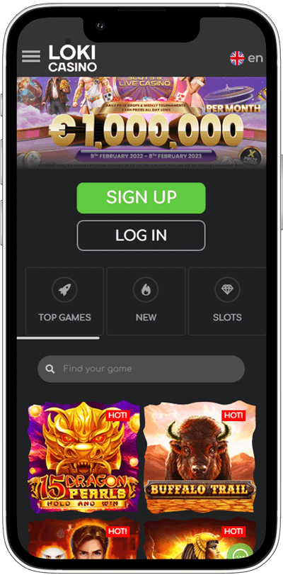 Loki Casino Mobile App